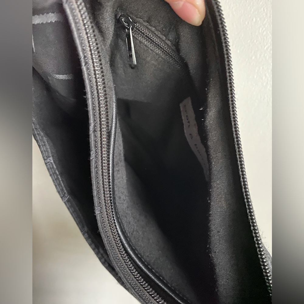 1990s / Early 2000s Black Fabric Purse with Flip Phone Case - Picture 4 of 12